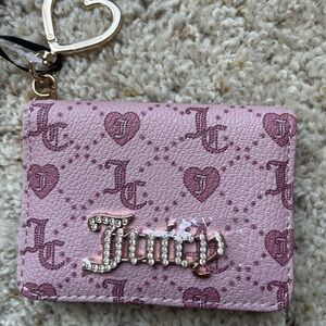 Juicy Couture Pink Heart Card Holder